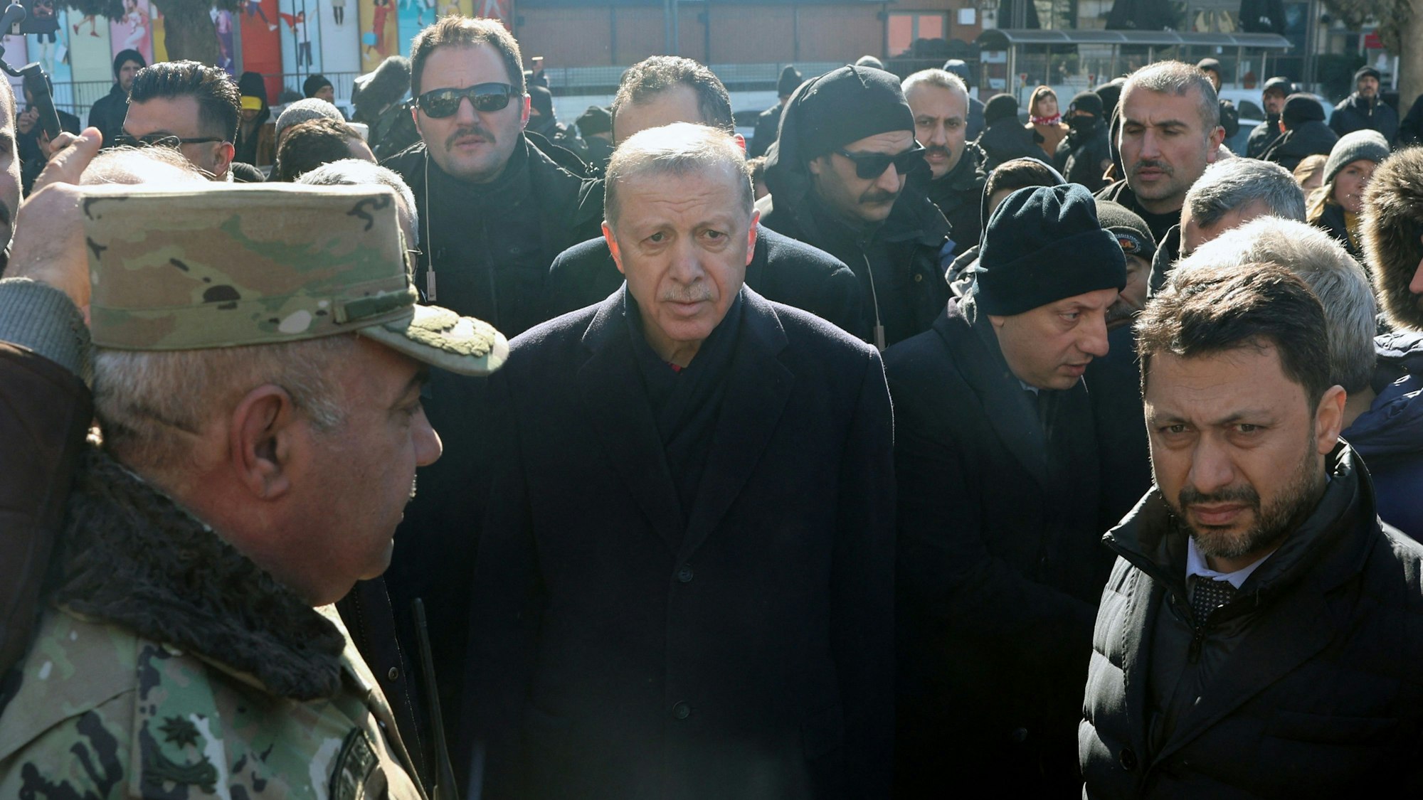 Erdogan bei seinem Besuch im Südosten der Türkei.
