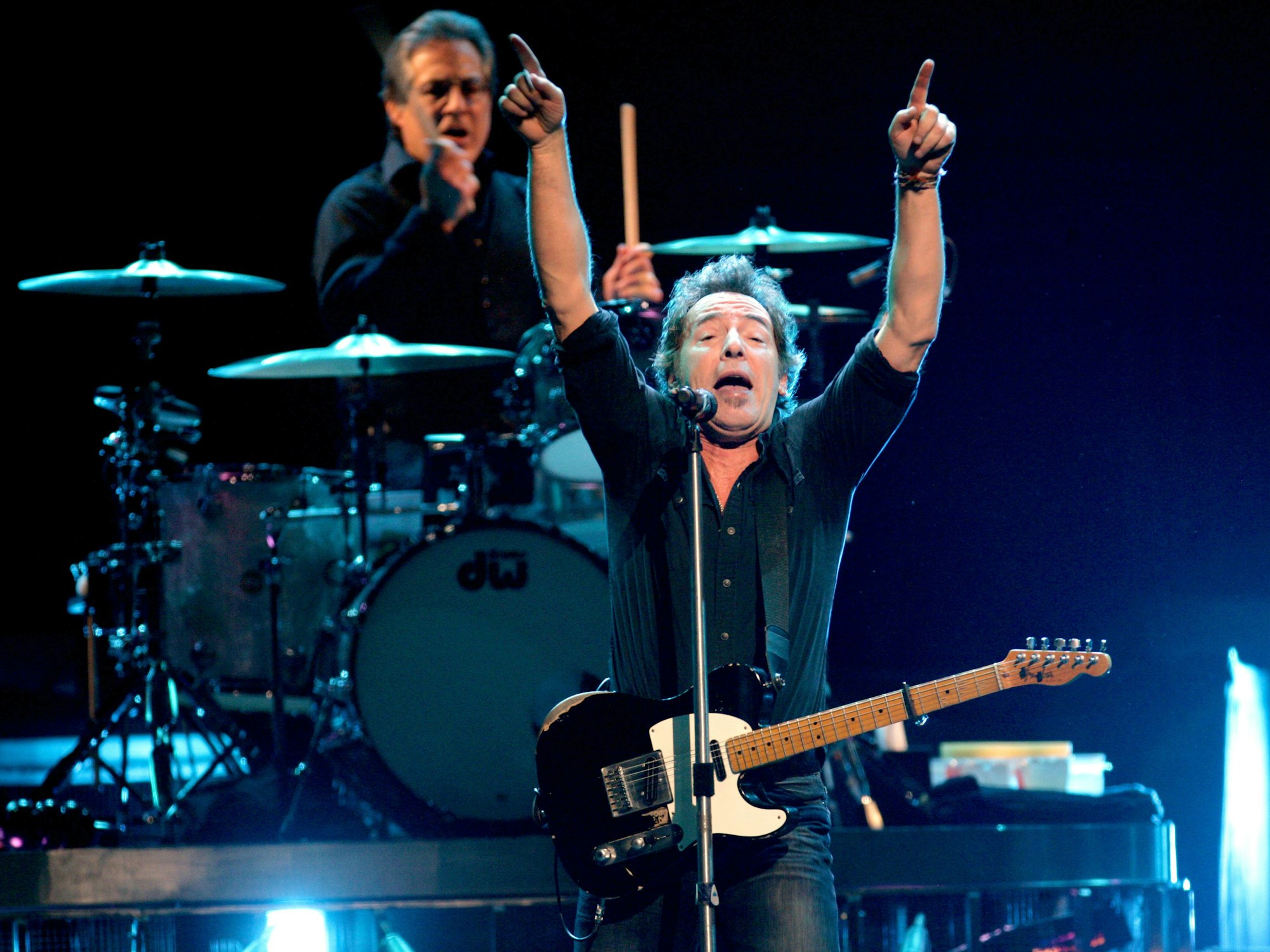 Bruce Springsteen & The E-Street Band bei ihrem Auftritt in der Lanxess-Arena 2007.