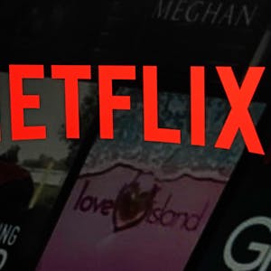 Das Netflix-Logo auf der Startseite des Streamingdienstes.