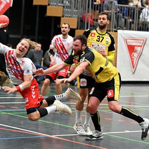 10.02.2023, Handball-Longericher SC Köln-HSG Krefeld

links: Joscha  Rinke (Longerich)

Foto: Uli Herhaus