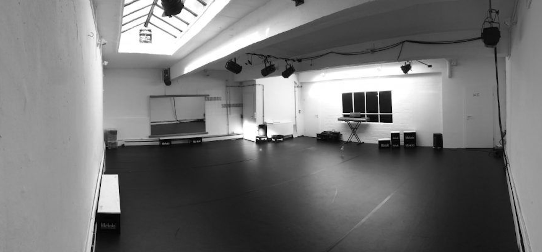 Das Studio 11 in Köln Ehrenfeld, zu sehen der Bühnenraum.