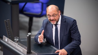 Martin Schulz spricht im Bundestag