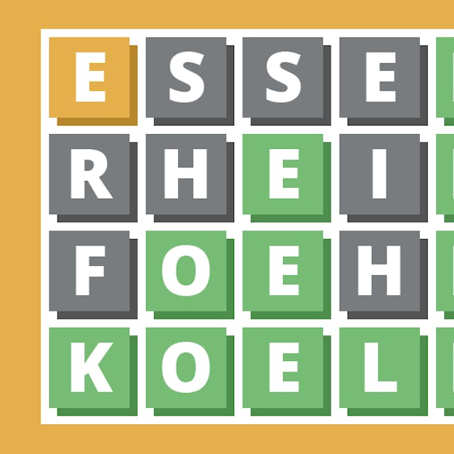 Wordle auf Deutsch - jeden Tag ein neues Rätsel auf rundschau-online.de