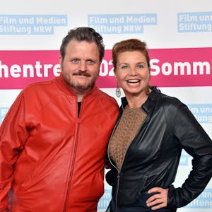 Regisseur Lutz Heineking jr und Schauspielerin Annette Frier kommen zum Sommer Branchentreff 2022 der Film- und Medienstiftung NRW