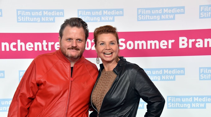 Regisseur Lutz Heineking jr und Schauspielerin Annette Frier kommen zum Sommer Branchentreff 2022 der Film- und Medienstiftung NRW