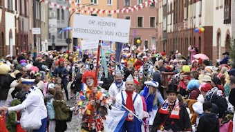 Karnevalszug in der Schulze-Delitzsch-Straße im Jahr 2020
