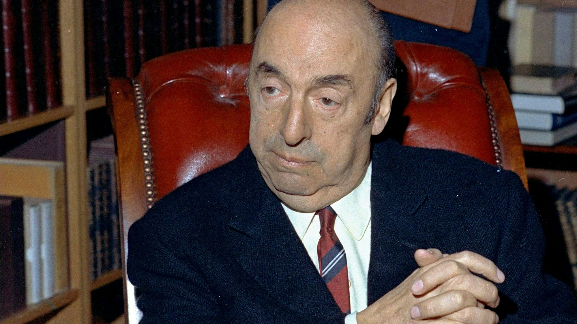 Nobelpreisträger und Dissident Pablo Neruda in einer Aufnahme von 1971.