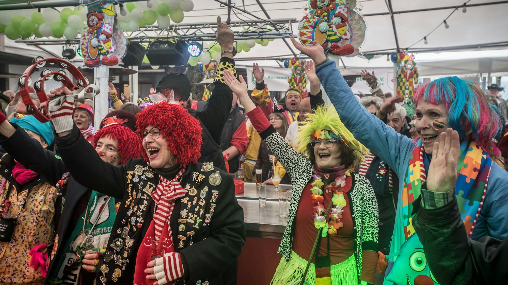 Karnevalsfeier 2023 in Schlebusch.