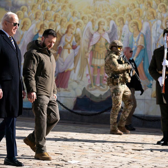 US-Präsident Joe Biden (links) mit dem ukrainischen Präsidenten Wolodymyr Selenskyj in Kiew