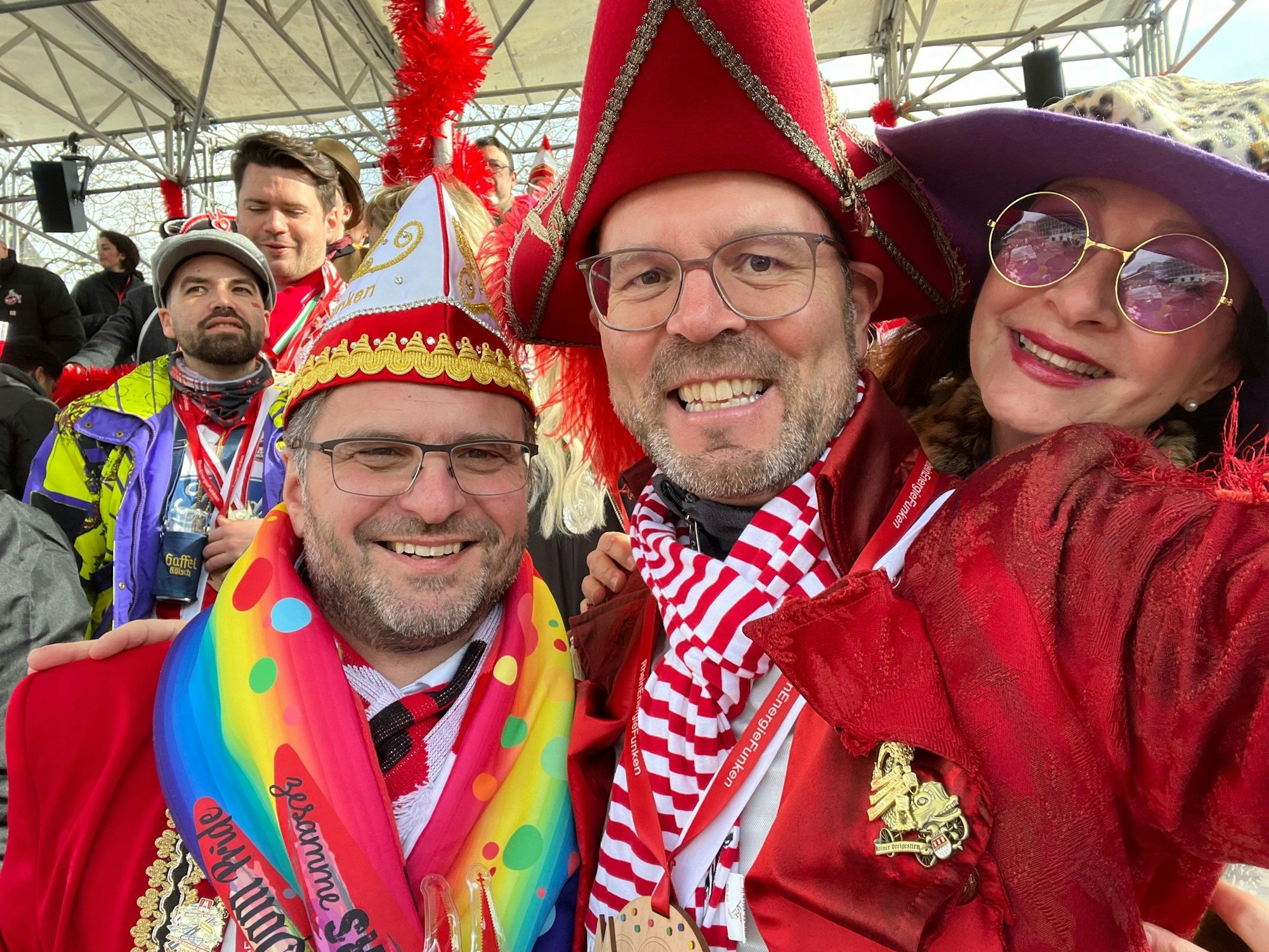 Selfie mit Andreas Feicht,Carsten Fiedler und Claudia Hessel