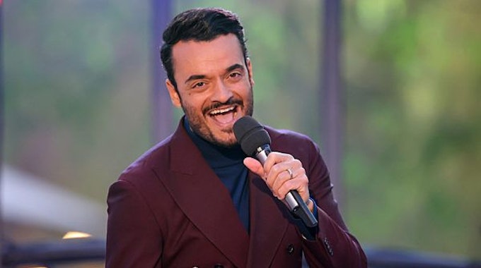 Der italienische Musiker und Sänger Giovanni Zarrella singt in der Aufzeichnung der „Ross Antony Show“.