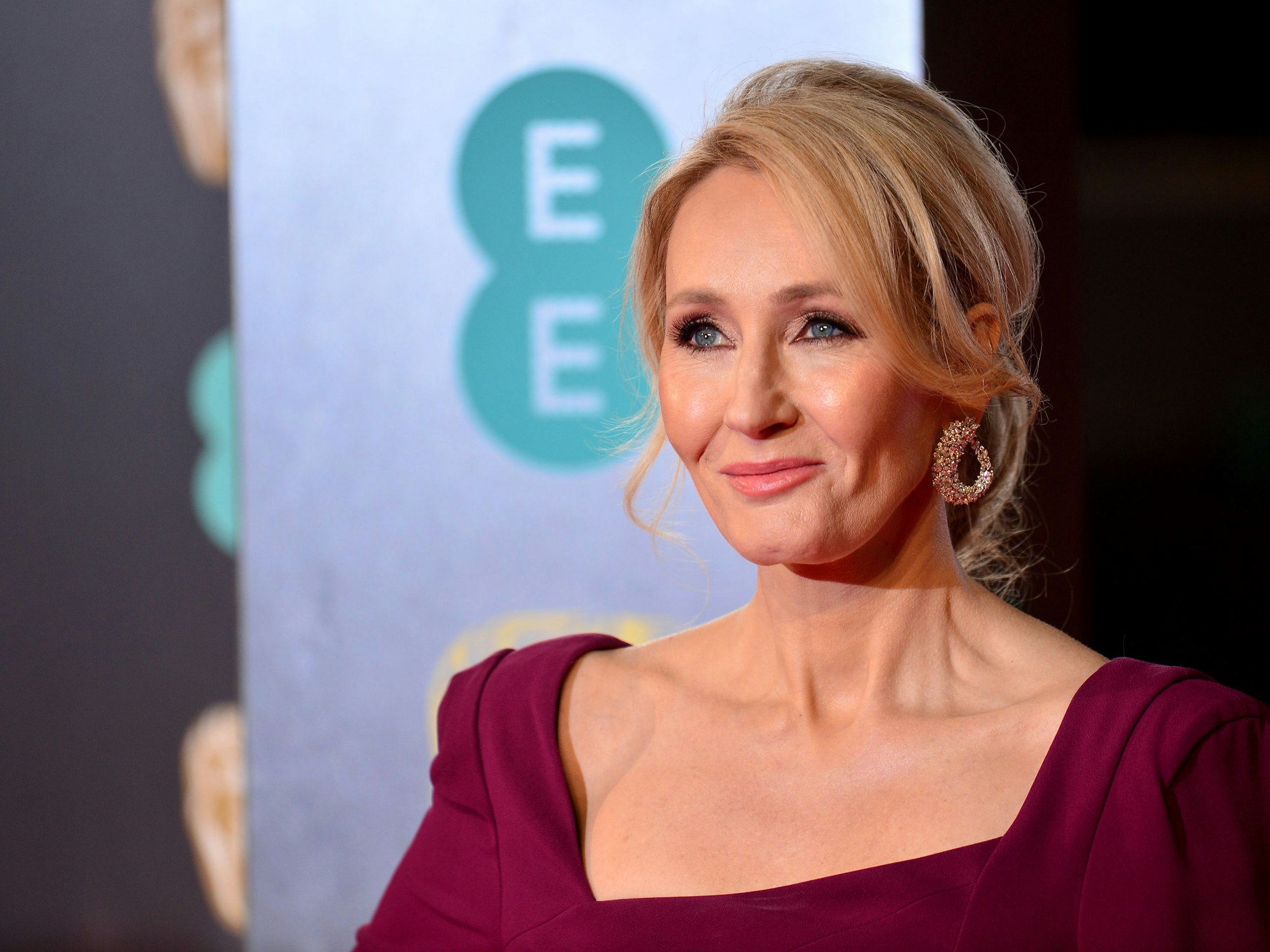 Autorin J.K. Rowling kommt zu der Verleihung der britischen Filmpreise Bafta.