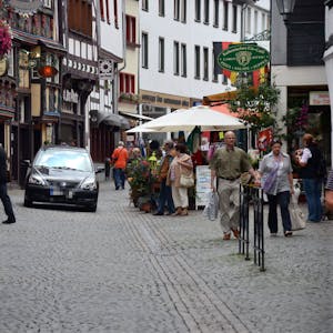 Die Orchheimer Straße in Bad Münstereifel war vor der Flut für Autos offen. (Archivbild)