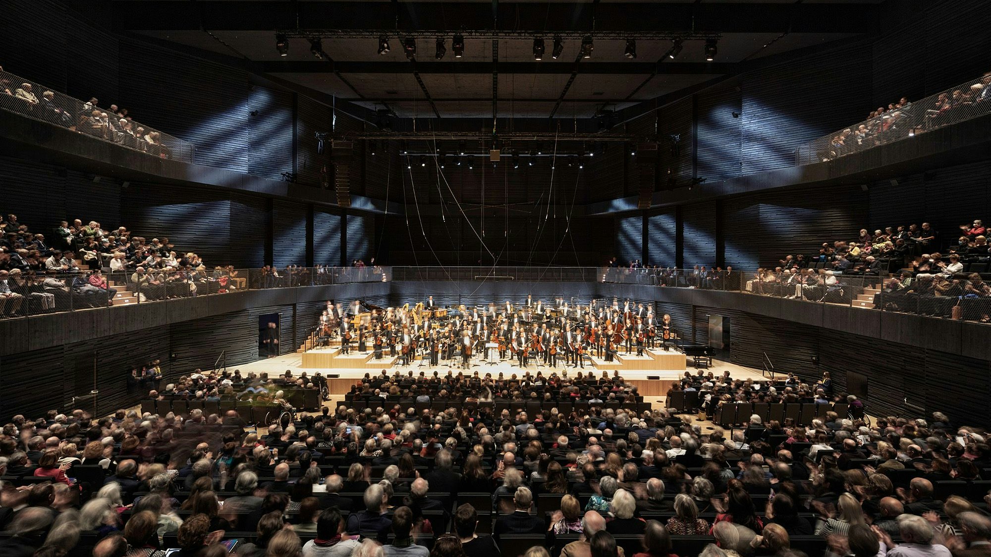 Das Bild zeigt die Interims-Philharmonie in München.