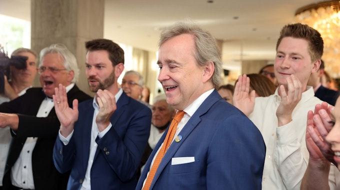 Die Politiker Bernd Petelkau, Florian Braun und Ralph Elster freuen sich über gute Ergebnisse in der vergangenen Wahl.