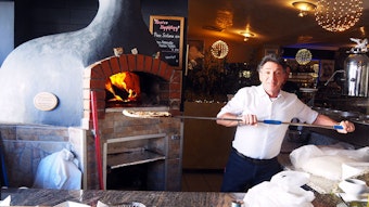 In der Osteria da Paolo kommt die Pizza aus dem Steinofen.