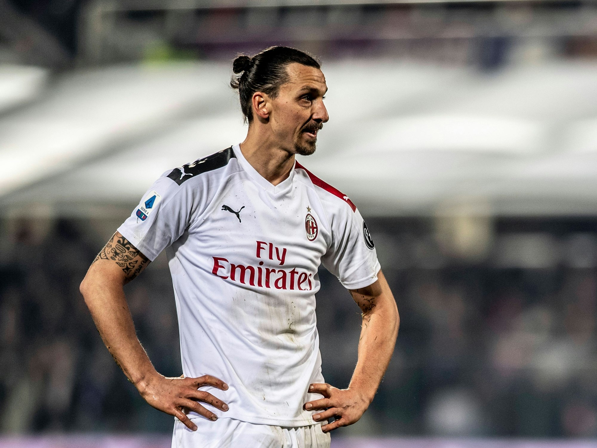 Zlatan Ibrahimovic im Spiel gegen die AC Florenz.