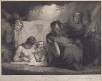 Das Kind Shakespeare im Kupferstich von Benjamin Smith aus dem Jahr 1799.