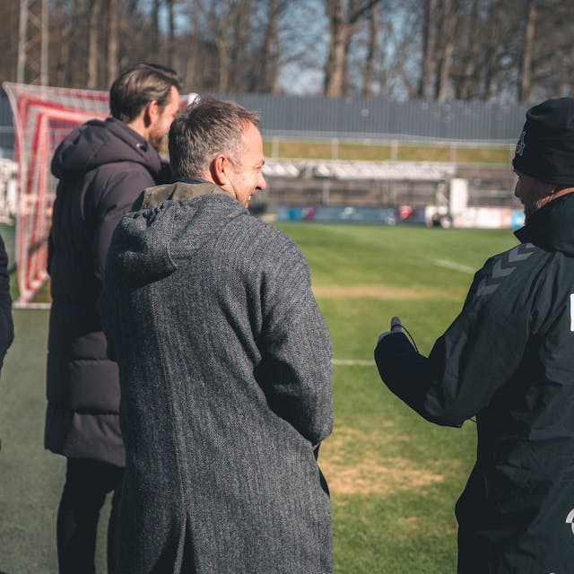 Bundestrainer Hansi Flick und FC-Coach Steffen Baumgart.