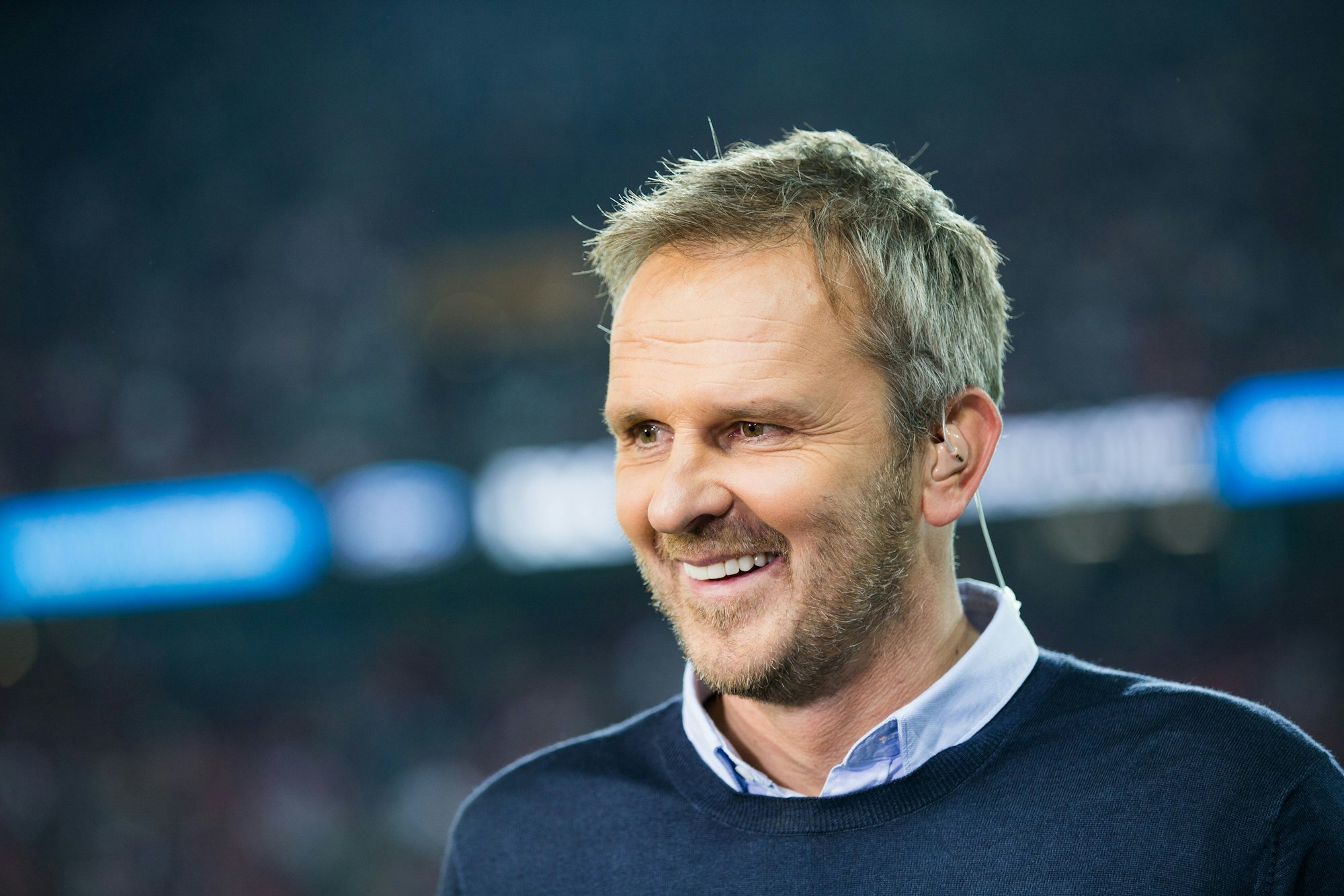 Dietmar Hamann lächelt vor einem Spiel.