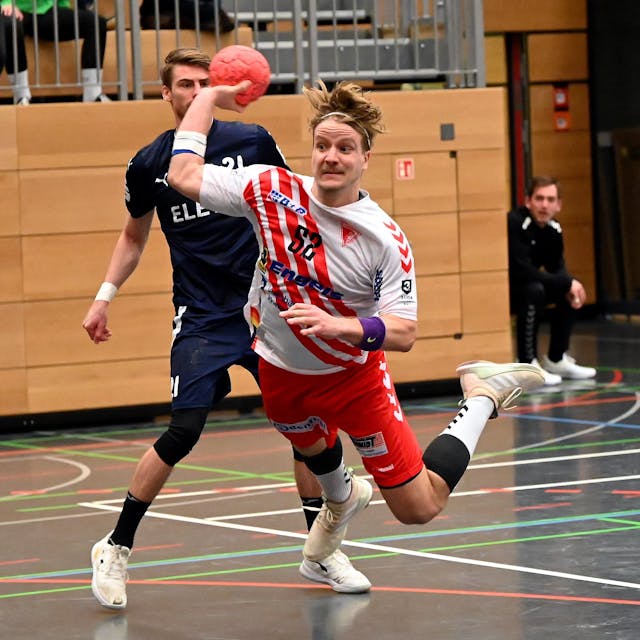 14.01.2023, Handball-Longericher SC köln-Gladbeck

vorne: Joscha Rinke (Longerich)

Foto: Uli Herhaus
