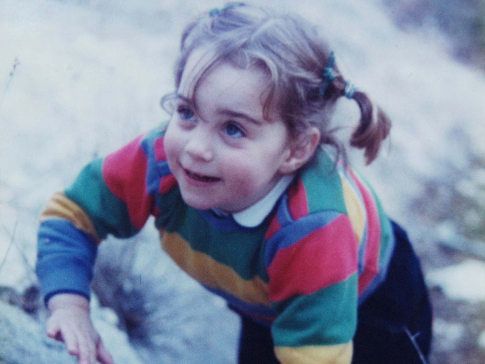 Kate Middleton im Alter von dreieinhalb Jahren.
