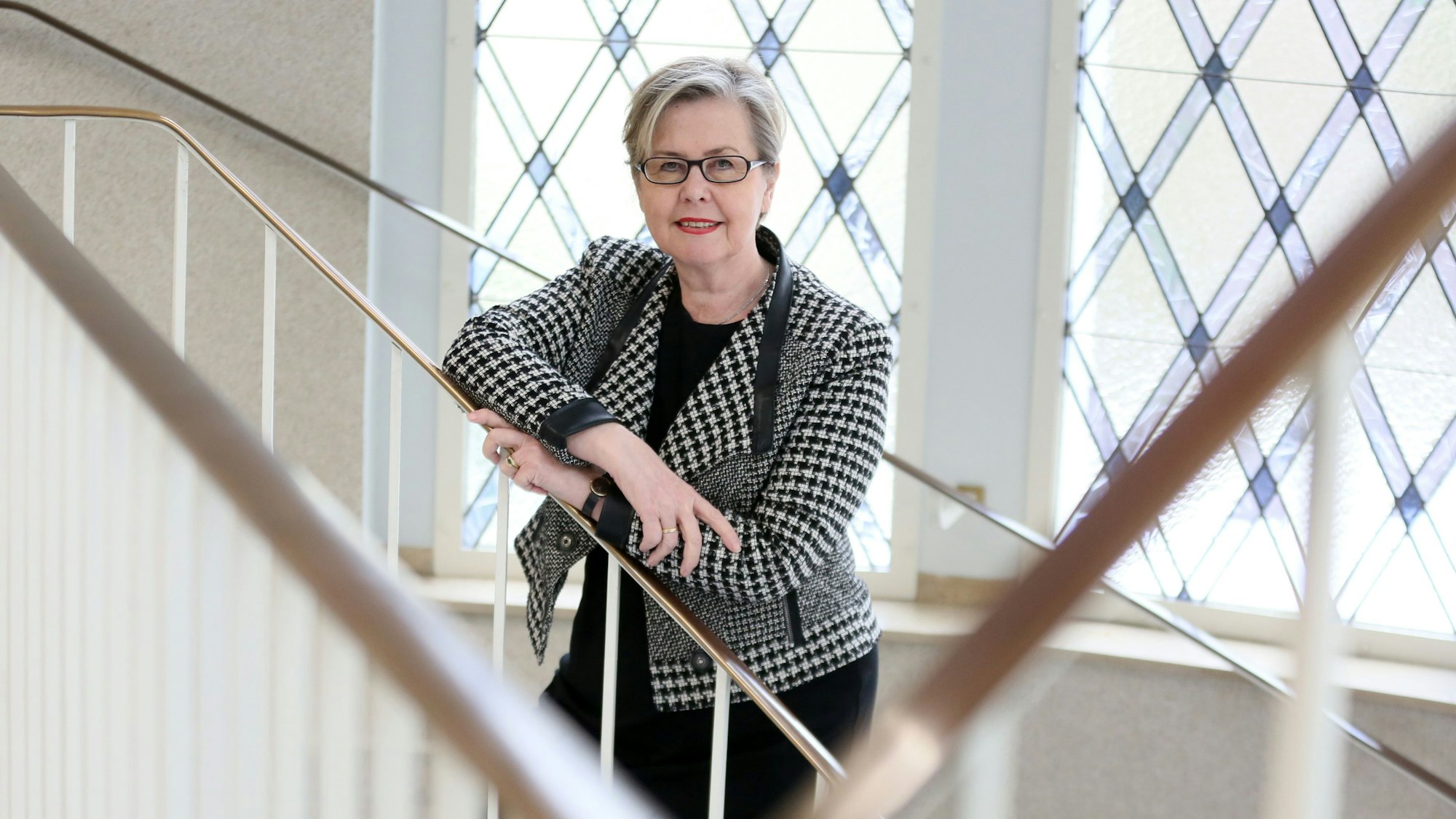 Margarete Haase, fotografiert in einem Treppenhaus. (Archivbild)       
