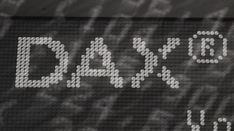 Das Wort Dax an einer Tafel.