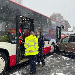 Schwerer Unfall mit einem Bus in Much.