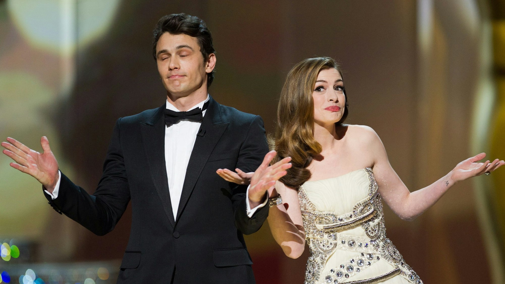 Anne Hathaway und James Franco bei den Oscars 2011.