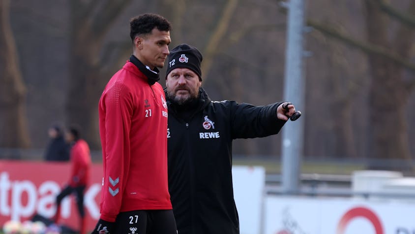 FC-Trainer Steffen Baumgart wünscht seinem Stürmer Davie Selke nun eine längere Zeit ohne Verletzungen und Krankheiten.
