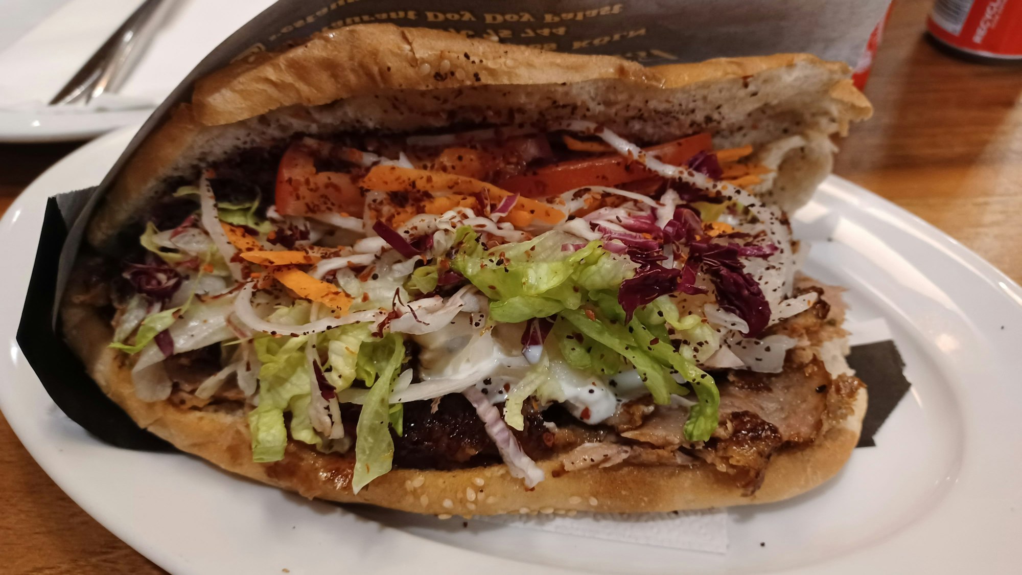 Döner Sandwich im Restaurant Doy Doy Palast in der Weidengasse in Köln