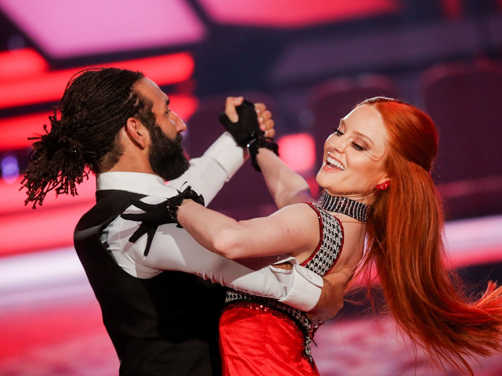 Model Barbara Meier und Profitänzer Massimo Sinató tanzen am 9. März 2018 in der RTL-Tanzshow „Let's Dance“.
