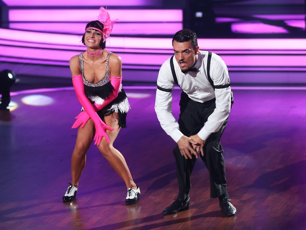 Sänger Giovanni Zarrella und Profitänzerin Marta Arndt tanzen am 19. Mai 2017 in der RTL-Tanzshow „Let's Dance“.