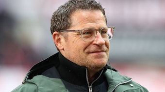 Ex-Gladbach-Manager Max Eberl steht mittlerweile als Sportchef bei Bundesliga-Konkurrent RB Leipzig unter Vertrag. Hier ist der 49-Jährige am 25. Februar 2023 in Leipzig zu sehen.