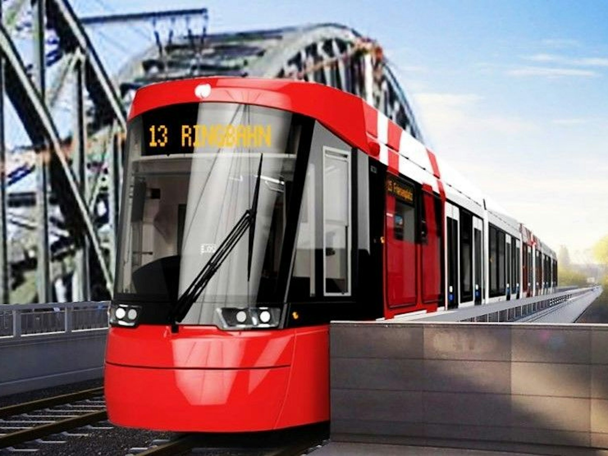 So stellt sich die Kölner SPD die neue Ringbahn vor. Die Linie 13 könnte dann auch über die Südbrücke fahren.