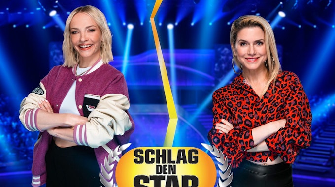 Janin Ullmann (l.) und Jeanette Biedermann treten am 11. März 2023 bei „Schlag den Star“ gegeneinander an.