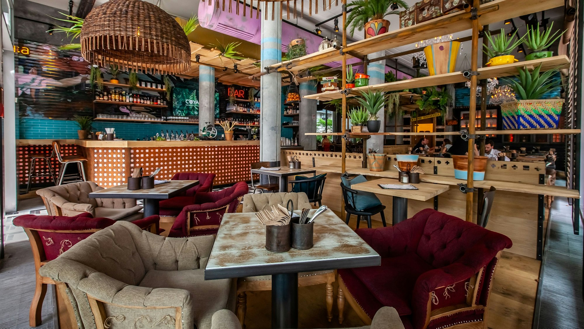Innenraum eines Restaurants