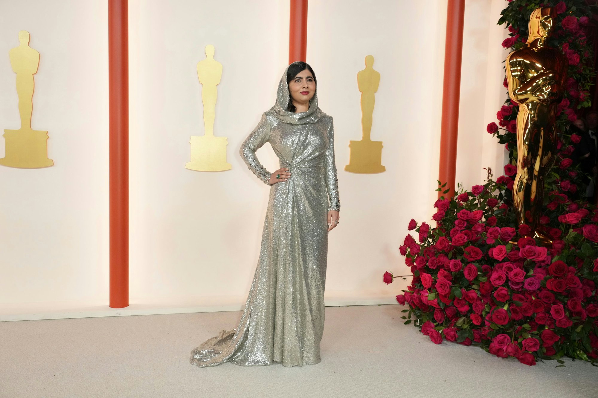 Malala Yousafzai kommt zur Verleihung der 95. Academy Awards im Dolby Theatre.