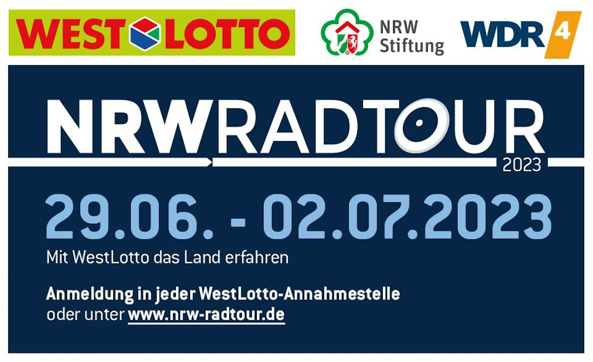 Infobild zur NRW Radtour 2023 von WestLotto