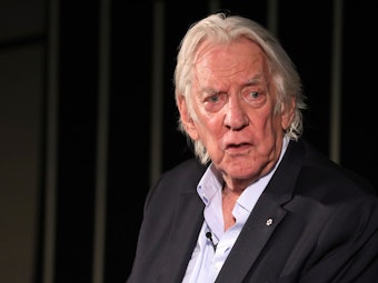 ZURICH, SWITZERLAND - SEPTEMBER 28:  Donald Sutherland speaks at the ZFF Masters during the 15th Zurich Film Festival on September 28, 2019 in Zurich, Switzerland. (Photo by Andreas Rentz/Getty Images for ZFF)