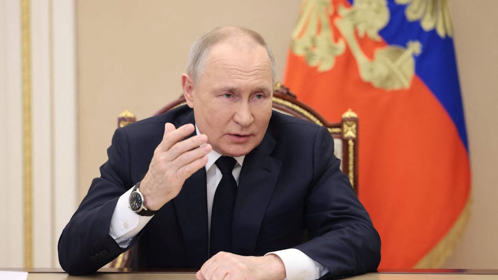 Russlands Präsident Wladimir Putin am 2. März 2023 im Moskauer Kreml.