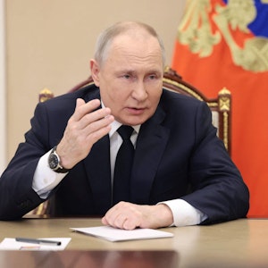 Russlands Präsident Wladimir Putin am 2. März 2023 im Moskauer Kreml.