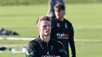 Jonas Omlin beim Training von Borussia Mönchengladbach.