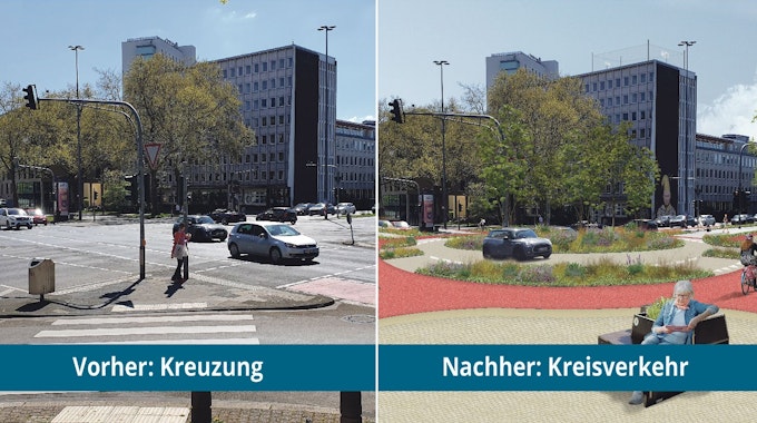 Ein visualisierter Kreisverkehr am Blaubach