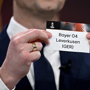 Europa League: Los mit dem Namen von Bayer Leverkusen.