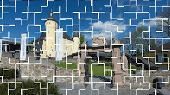 Foto-Montage von Schloss Homburg.