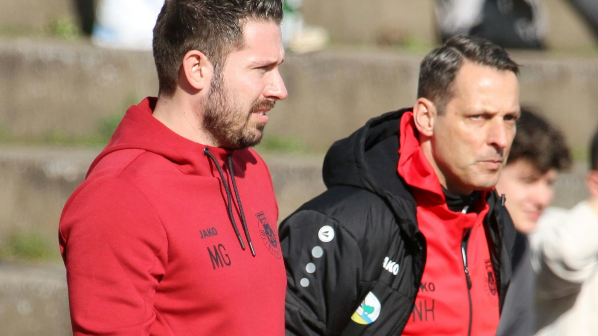 Sah Lichtblicke: Trainer Nico Hohn (r.) mit „Co“ Marcus Georgi.