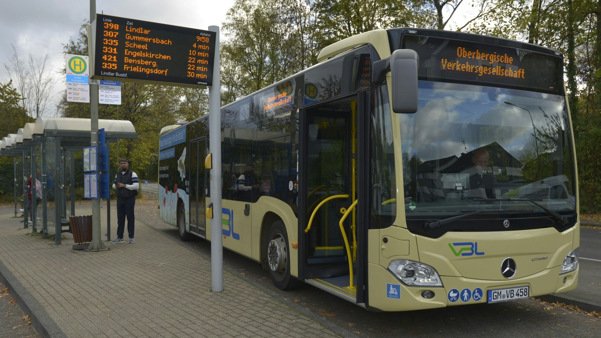 Ein Linienbus der Oberbergischen Verkehrsgesellschaft.