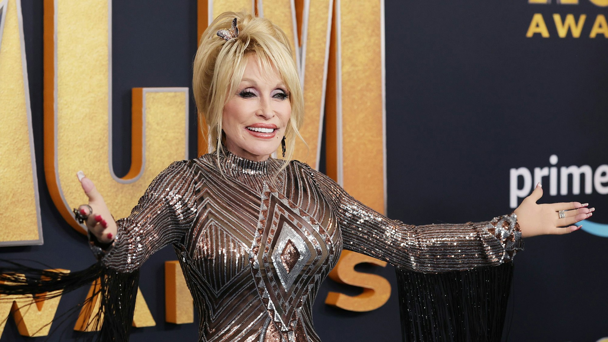 Dolly Parton im März 2022 bei den „Academy of Country Music Awards“.